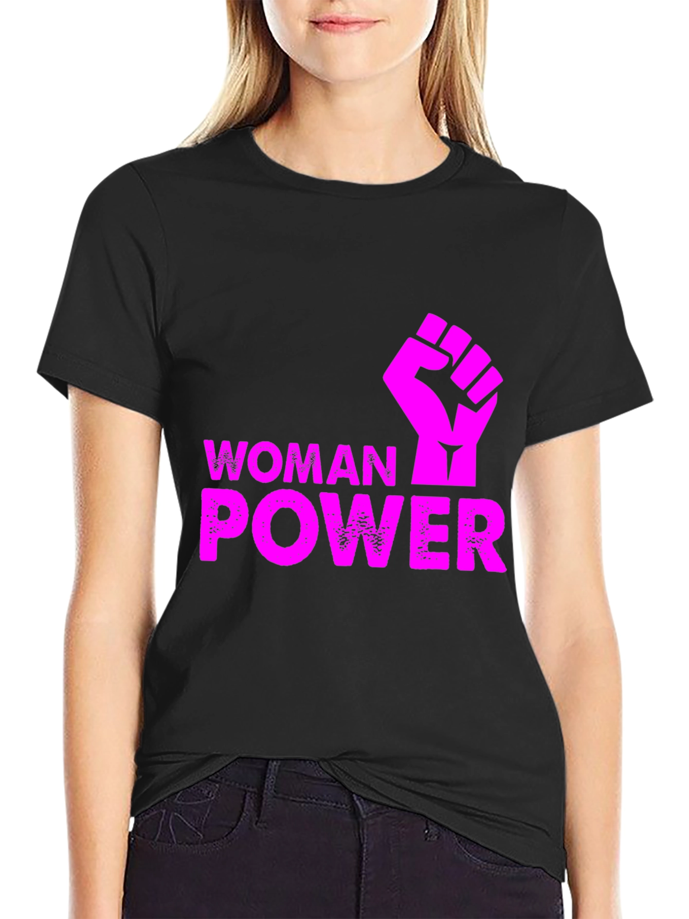 Woman Power Fist T-Shirt - Empowering Graphic Tee