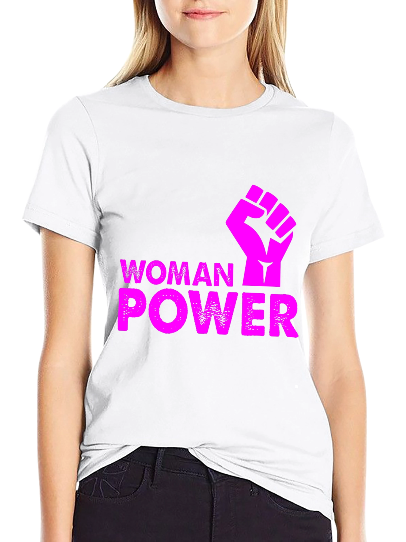 Woman Power Fist T-Shirt - Empowering Graphic Tee