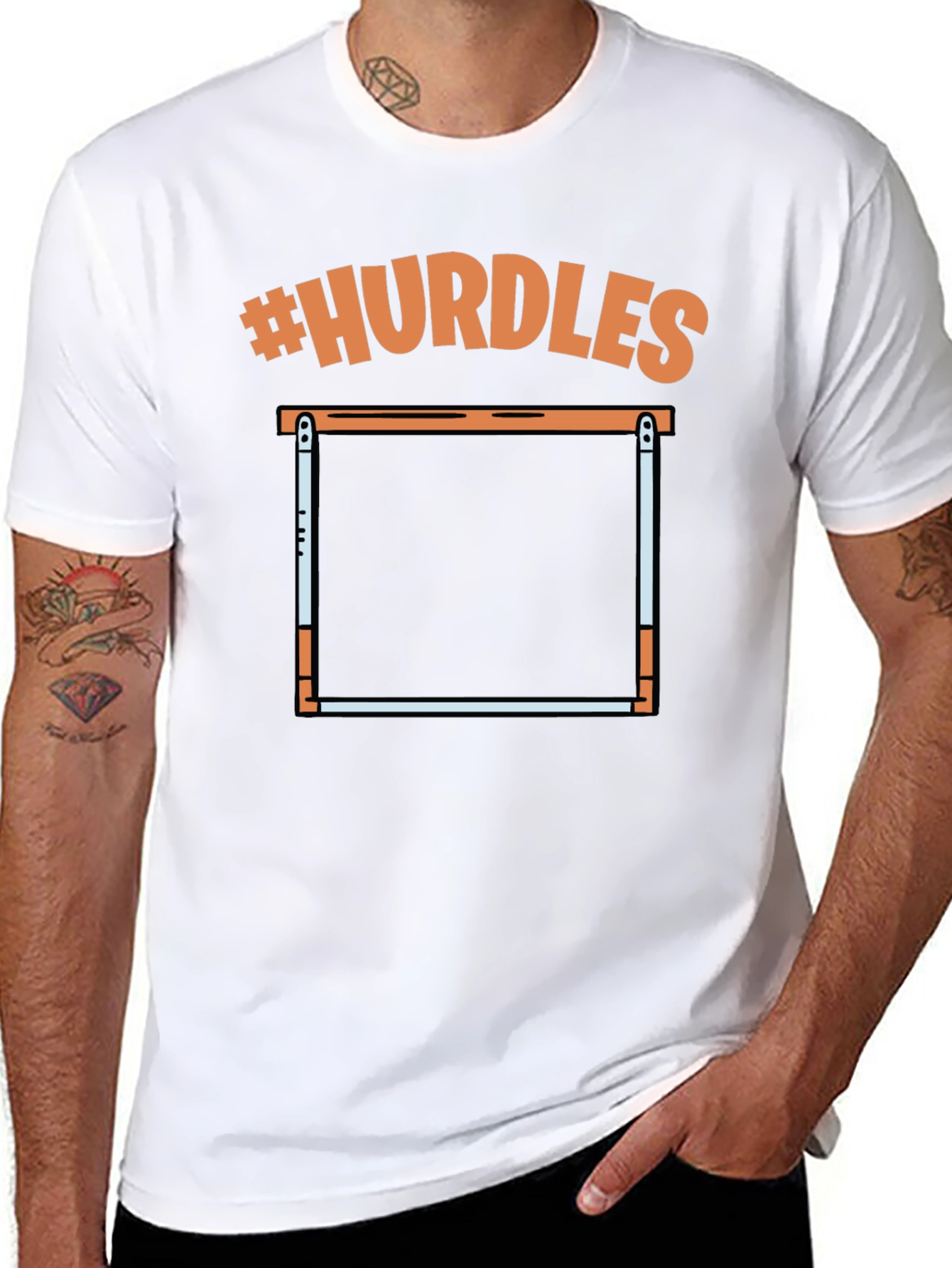 Hurdles Graphic T-Shirt - Athletic Tee