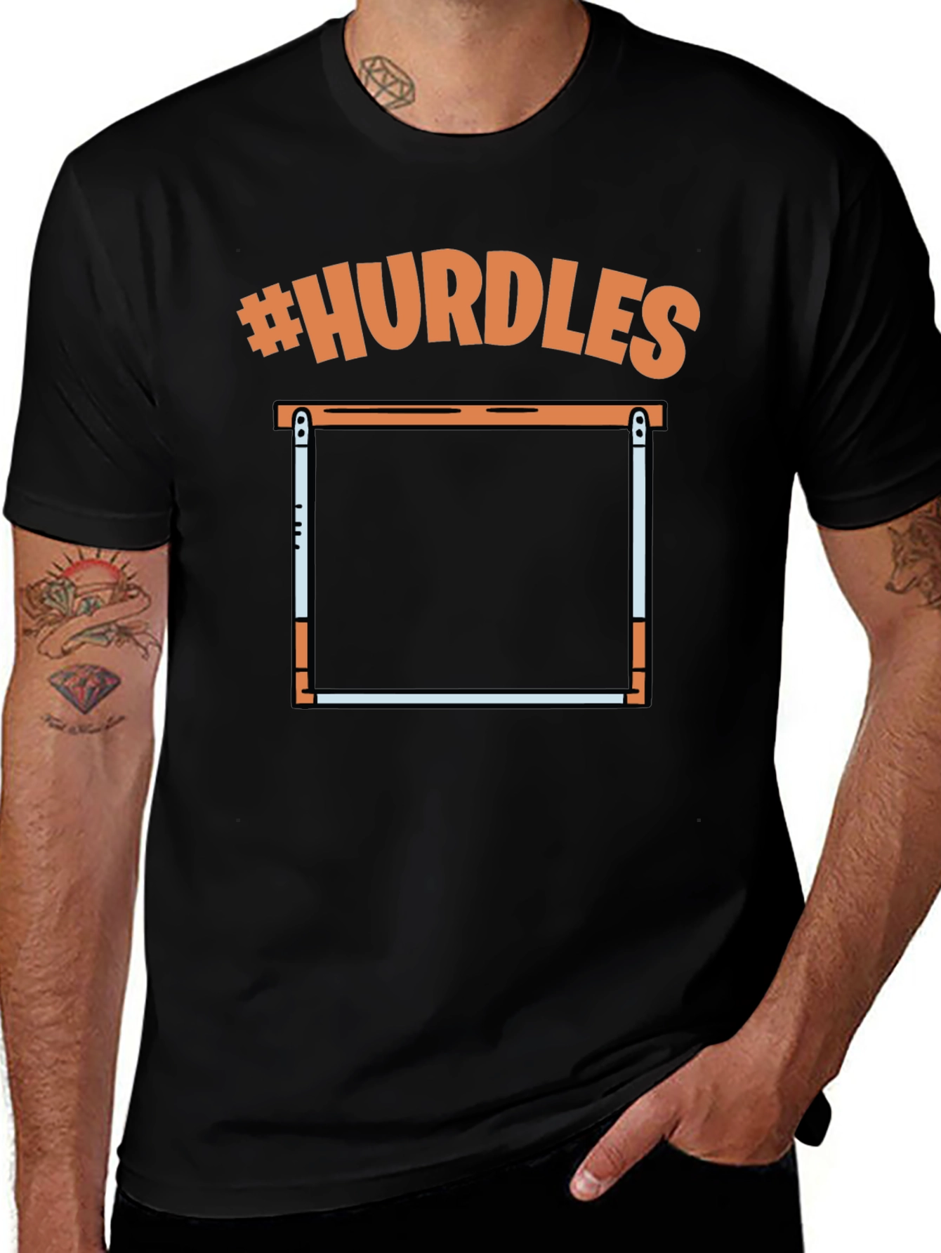 Hurdles Graphic T-Shirt - Athletic Tee