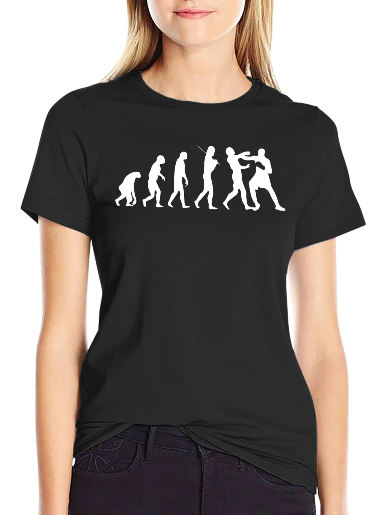 Evolution of Combat Black T-Shirt