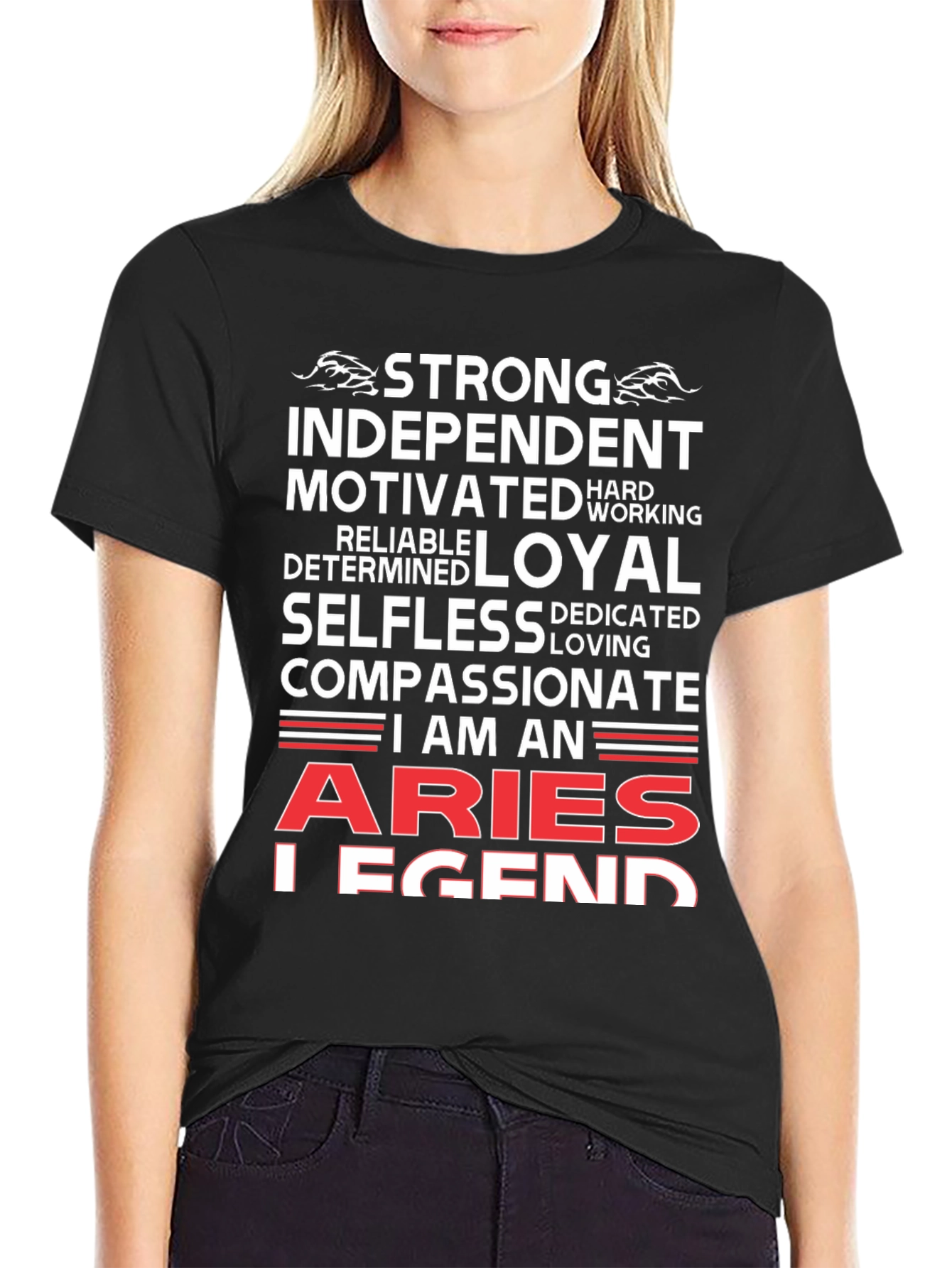 Aries Legend T-Shirt - Strong Independent Motivated