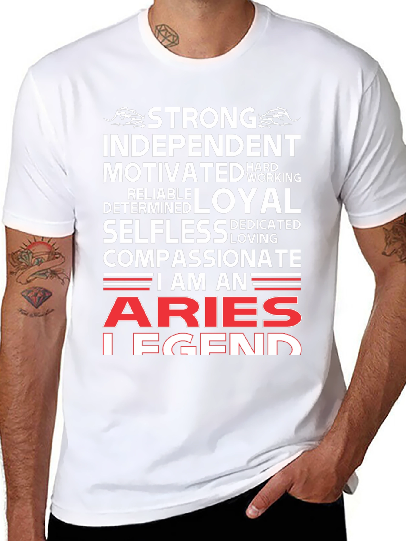 Aries Legend T-Shirt - Strong Independent Motivated
