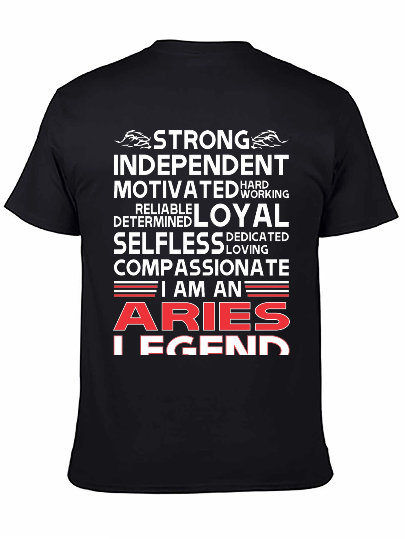 Aries Legend T-Shirt - Strong Independent Motivated