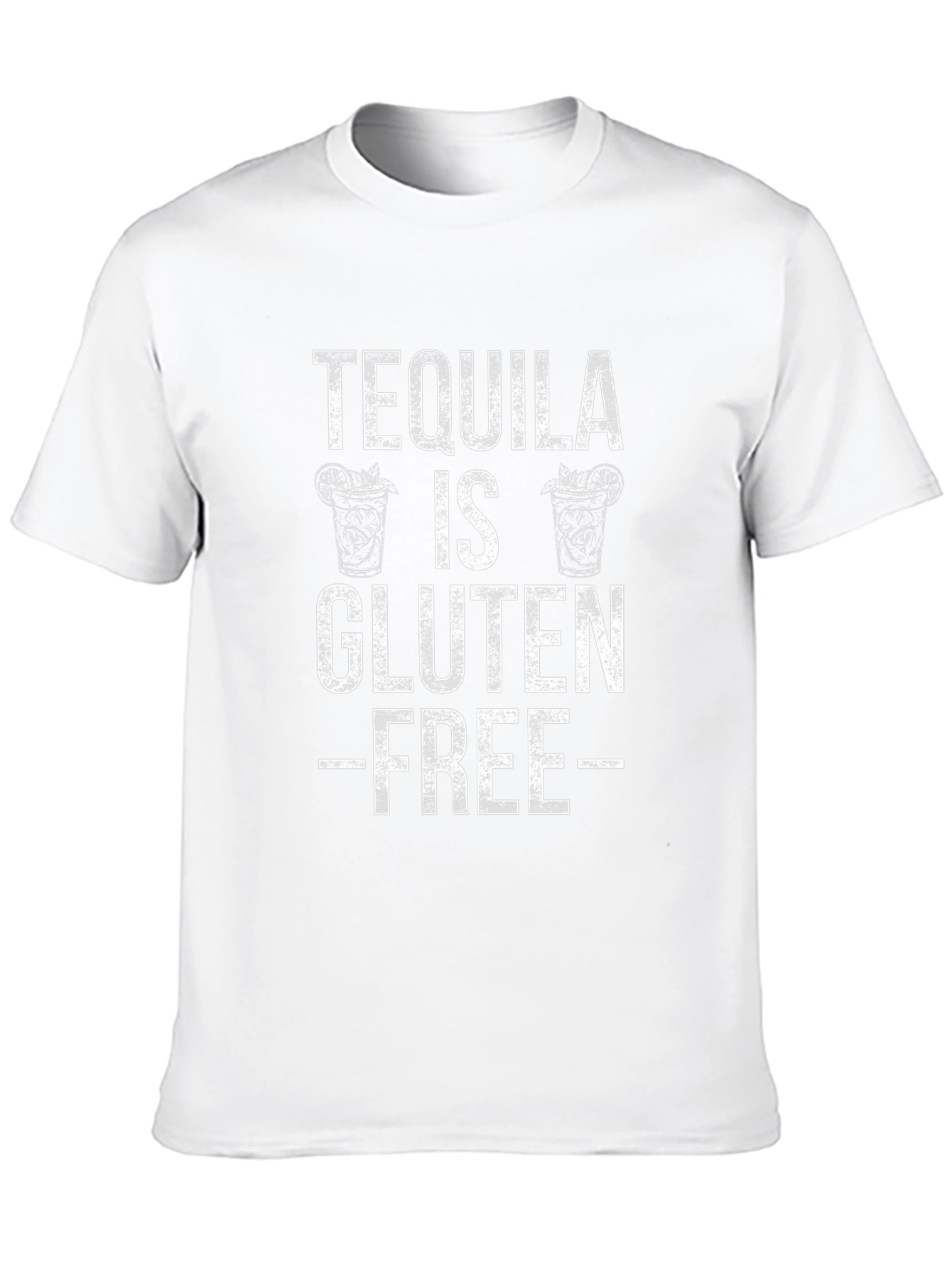 Tequila is Gluten Free Black Graphic Tee
