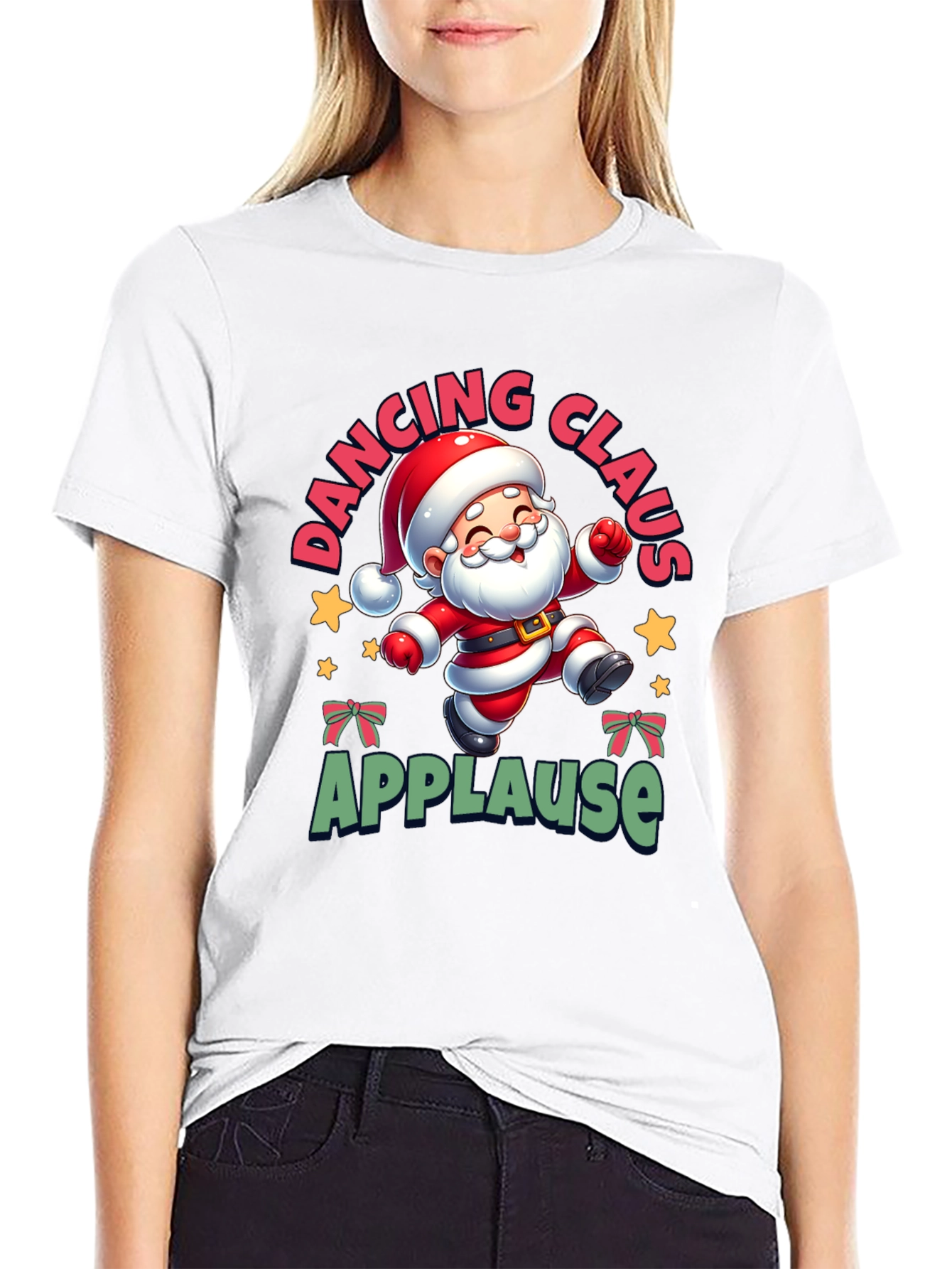 Dancing Santa Tee - Festive Holiday Cheer