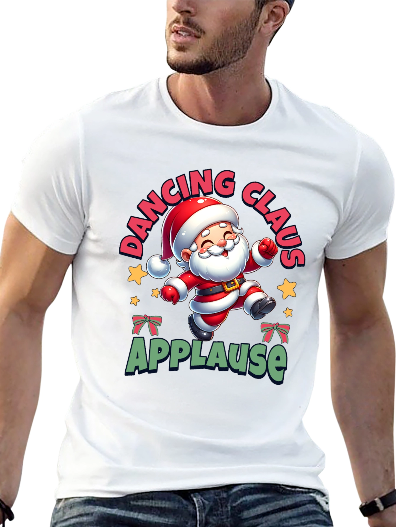 Dancing Santa Tee - Festive Holiday Cheer