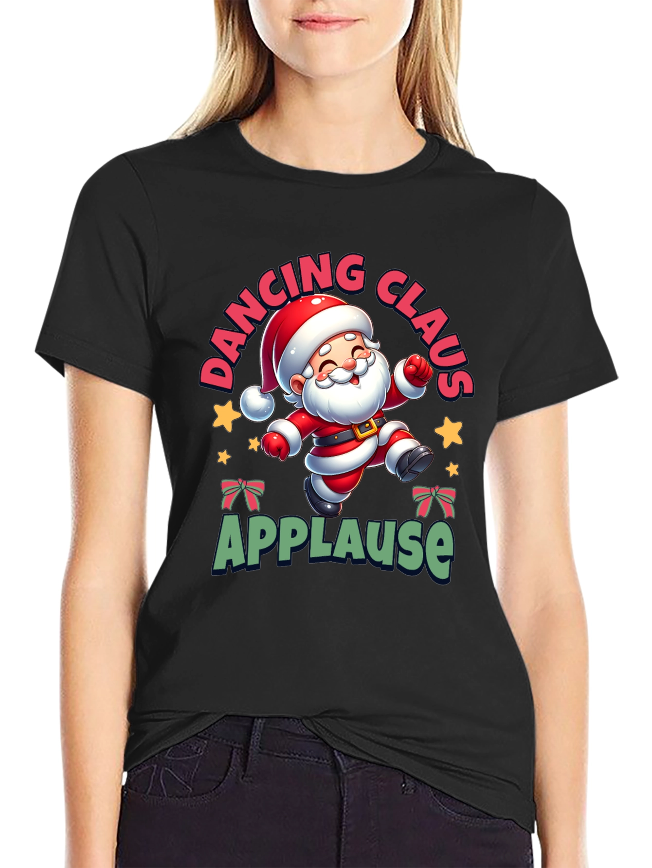 Dancing Santa Tee - Festive Holiday Cheer