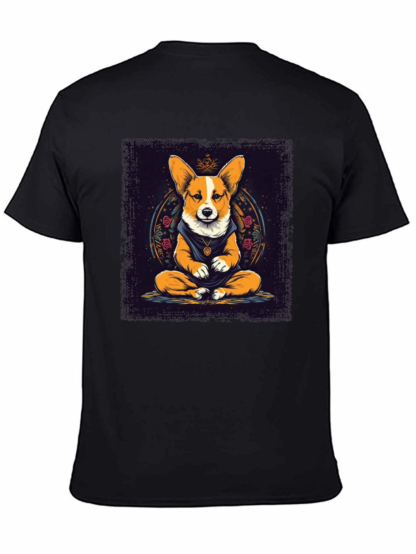 Meditating Corgi Graphic Tee