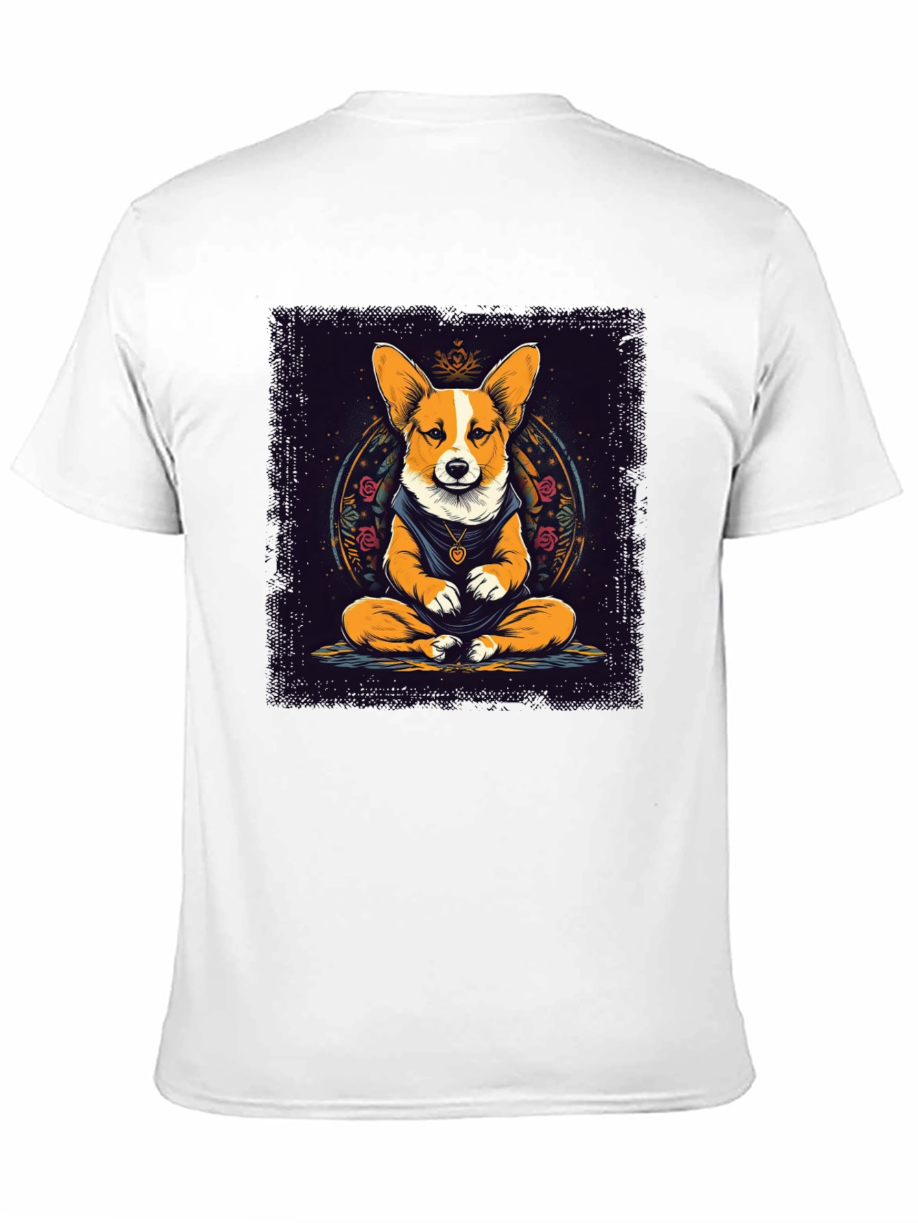 Meditating Corgi Graphic Tee