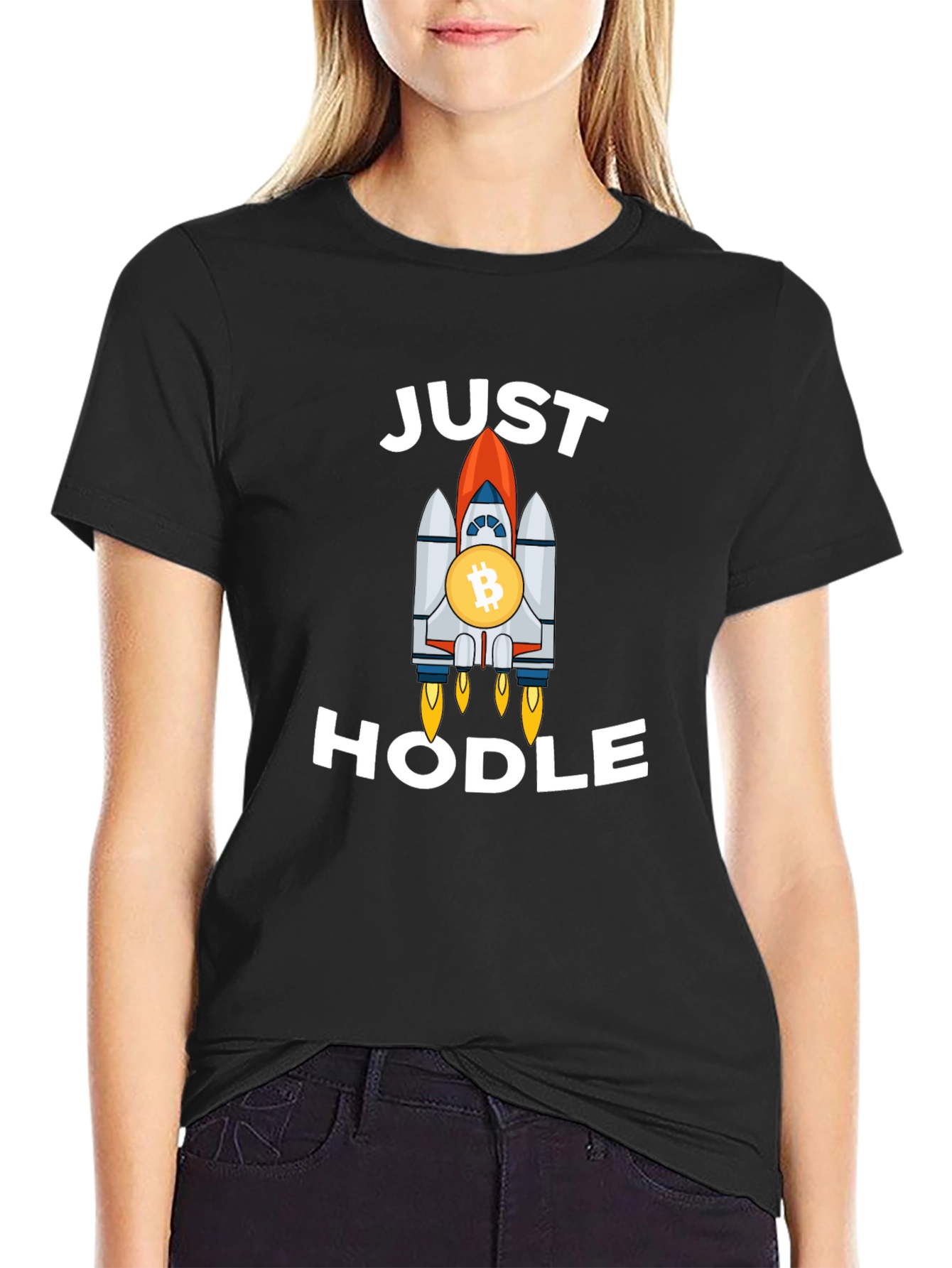 Bitcoin HODL T-Shirt - Crypto Rocket Launch!