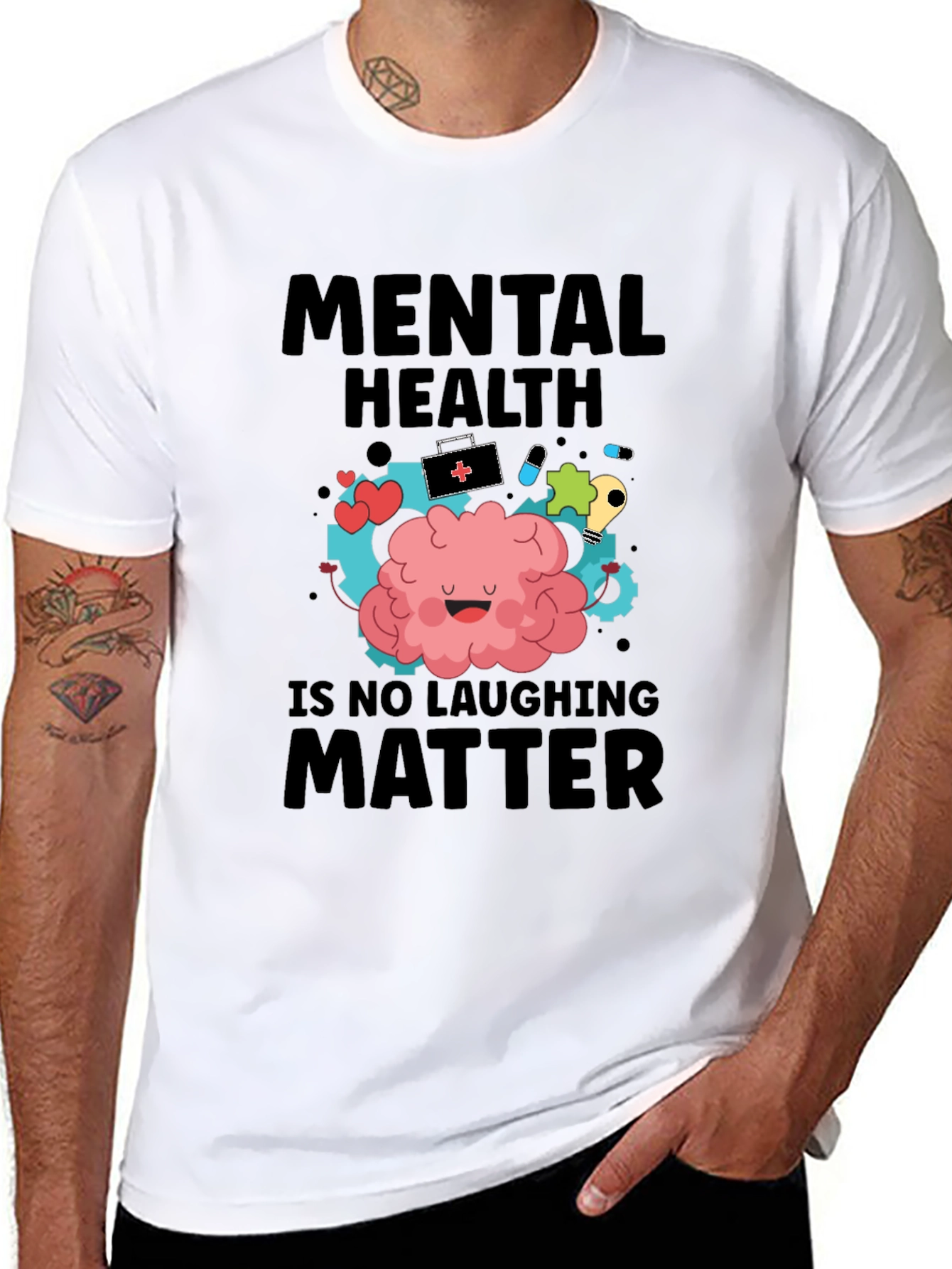 Mental Health Awareness Graphic T-Shirt