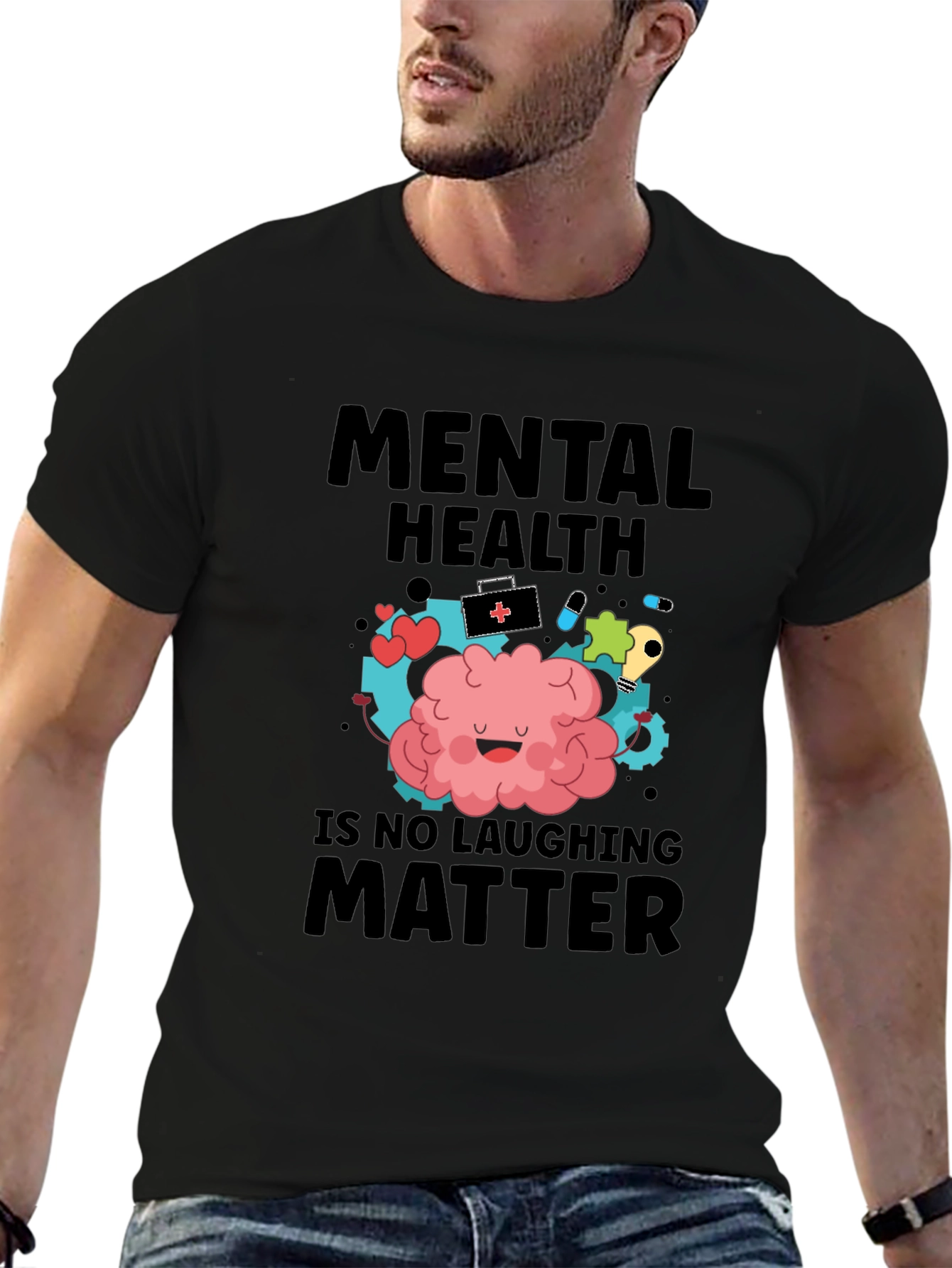 Mental Health Awareness Graphic T-Shirt