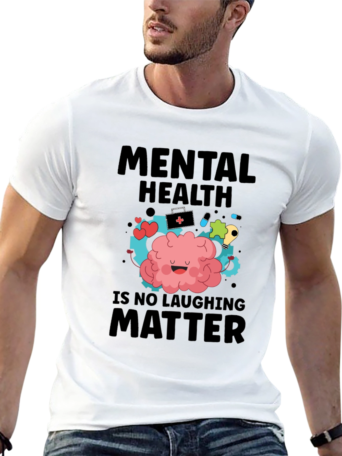 Mental Health Awareness Graphic T-Shirt