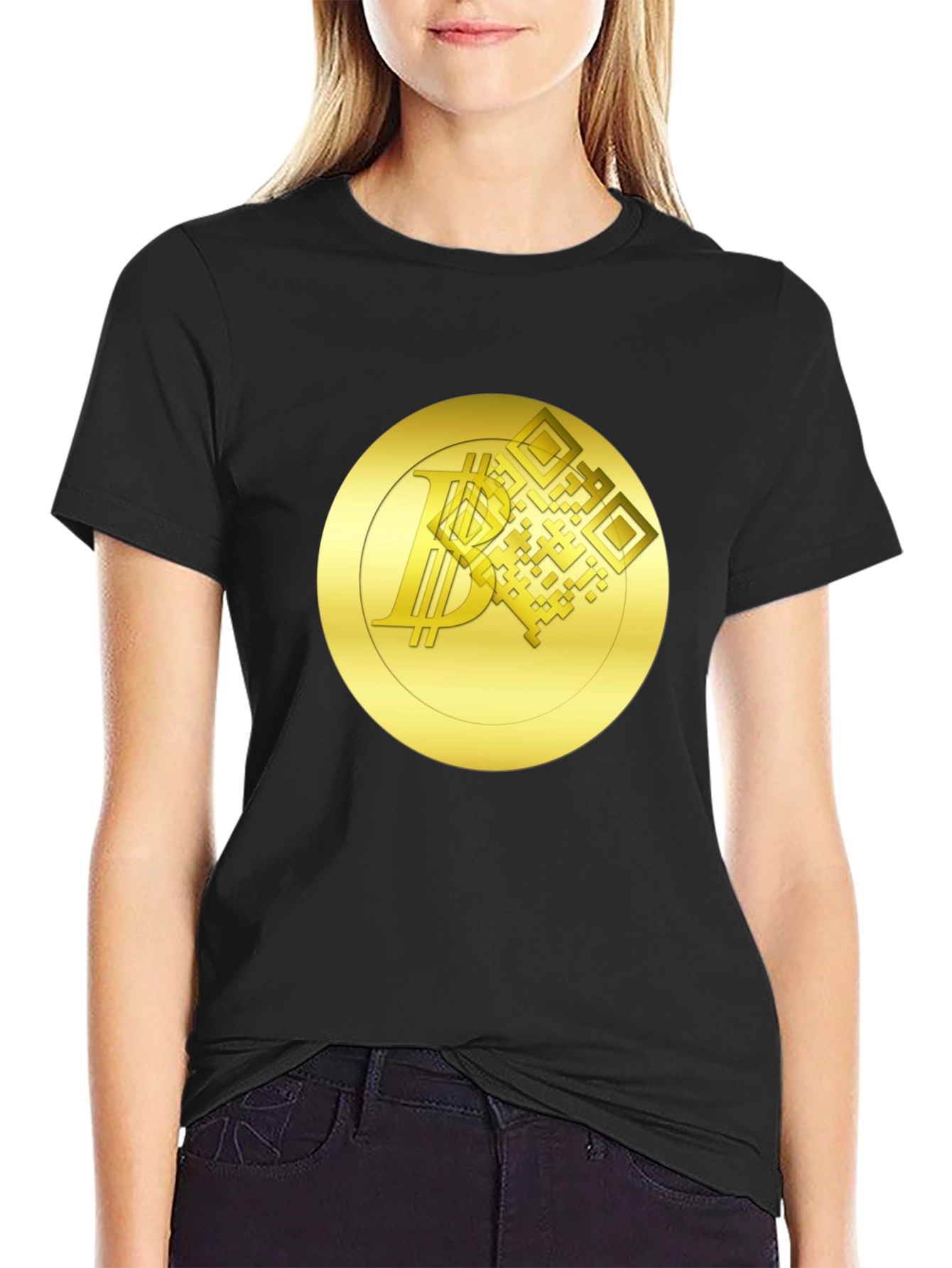 Bitcoin QR Code Graphic Tee - Crypto Fashion