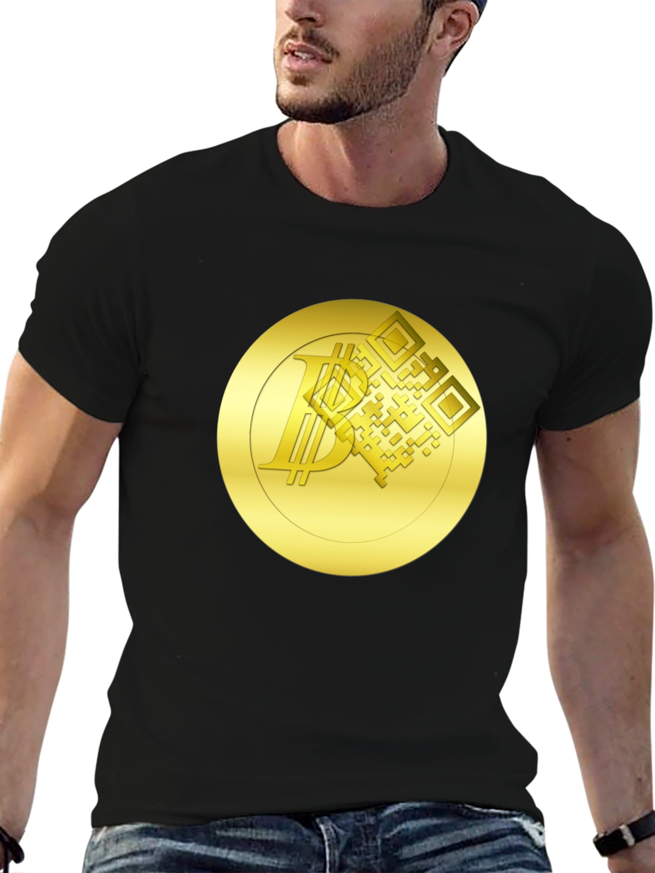 Bitcoin QR Code Graphic Tee - Crypto Fashion