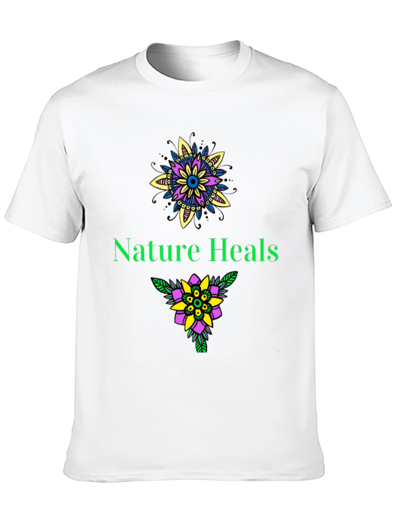 Nature Heals Graphic T-Shirt - Black