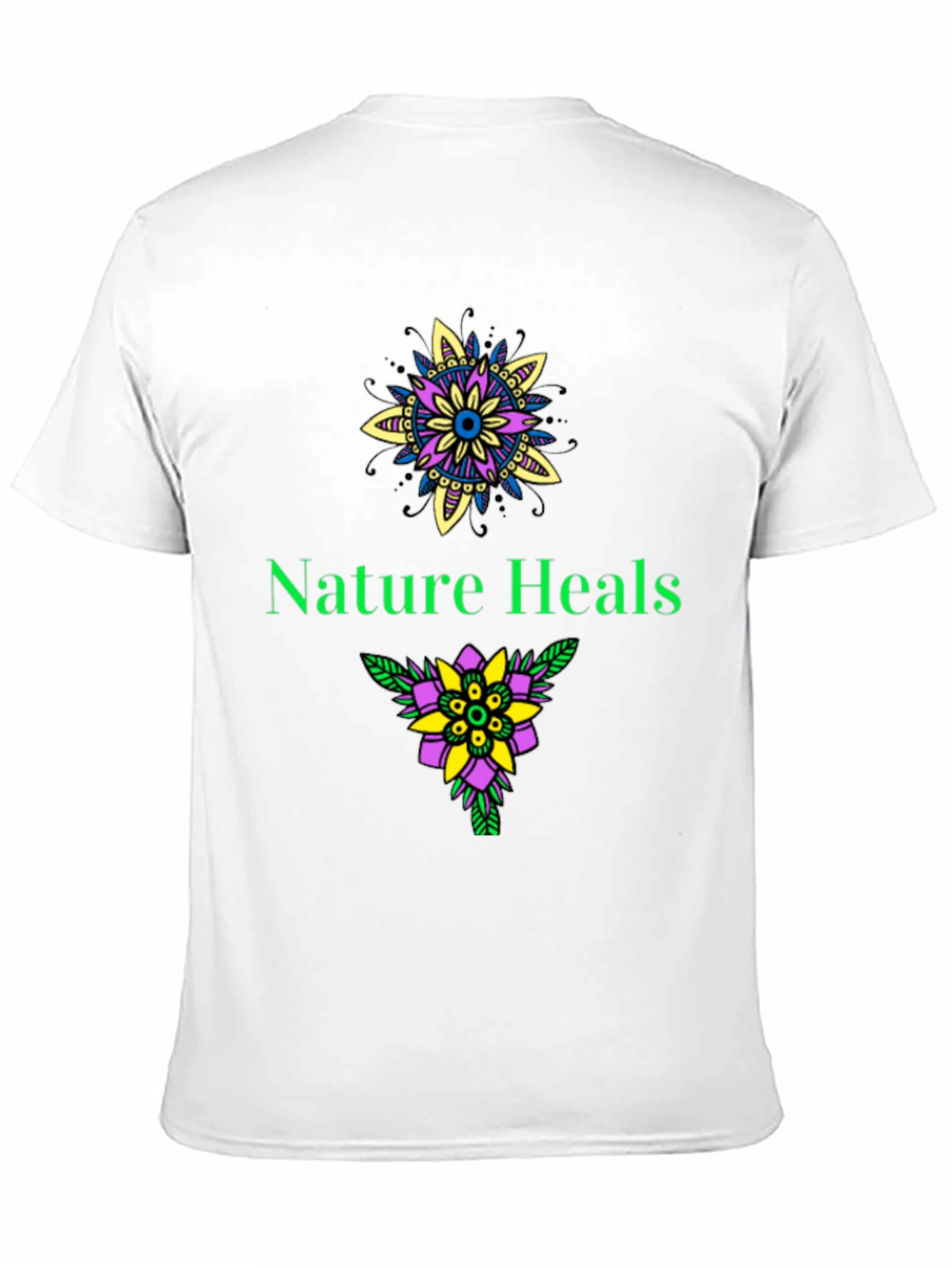 Nature Heals Graphic T-Shirt - Black
