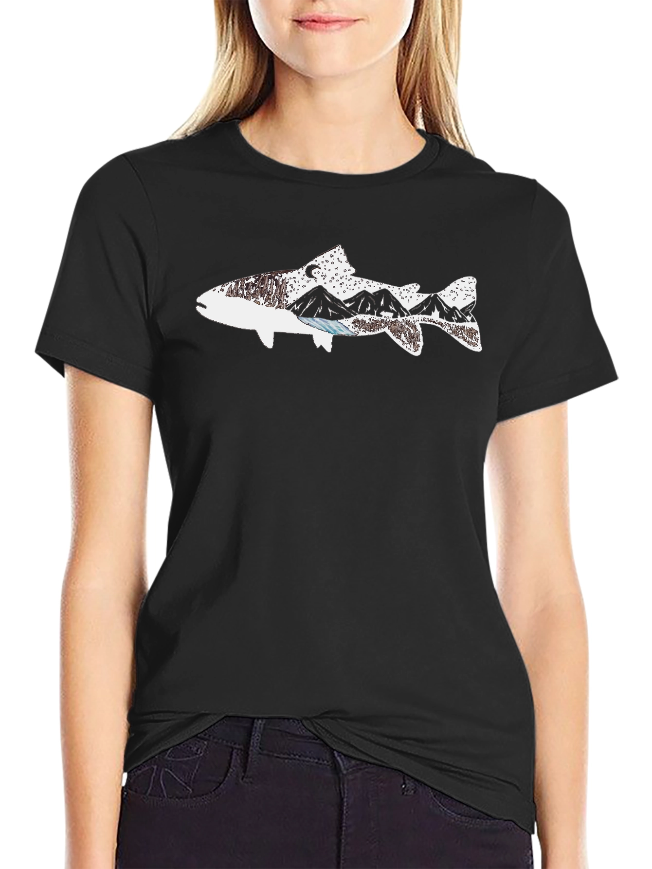 Mountain Fish Graphic Tee