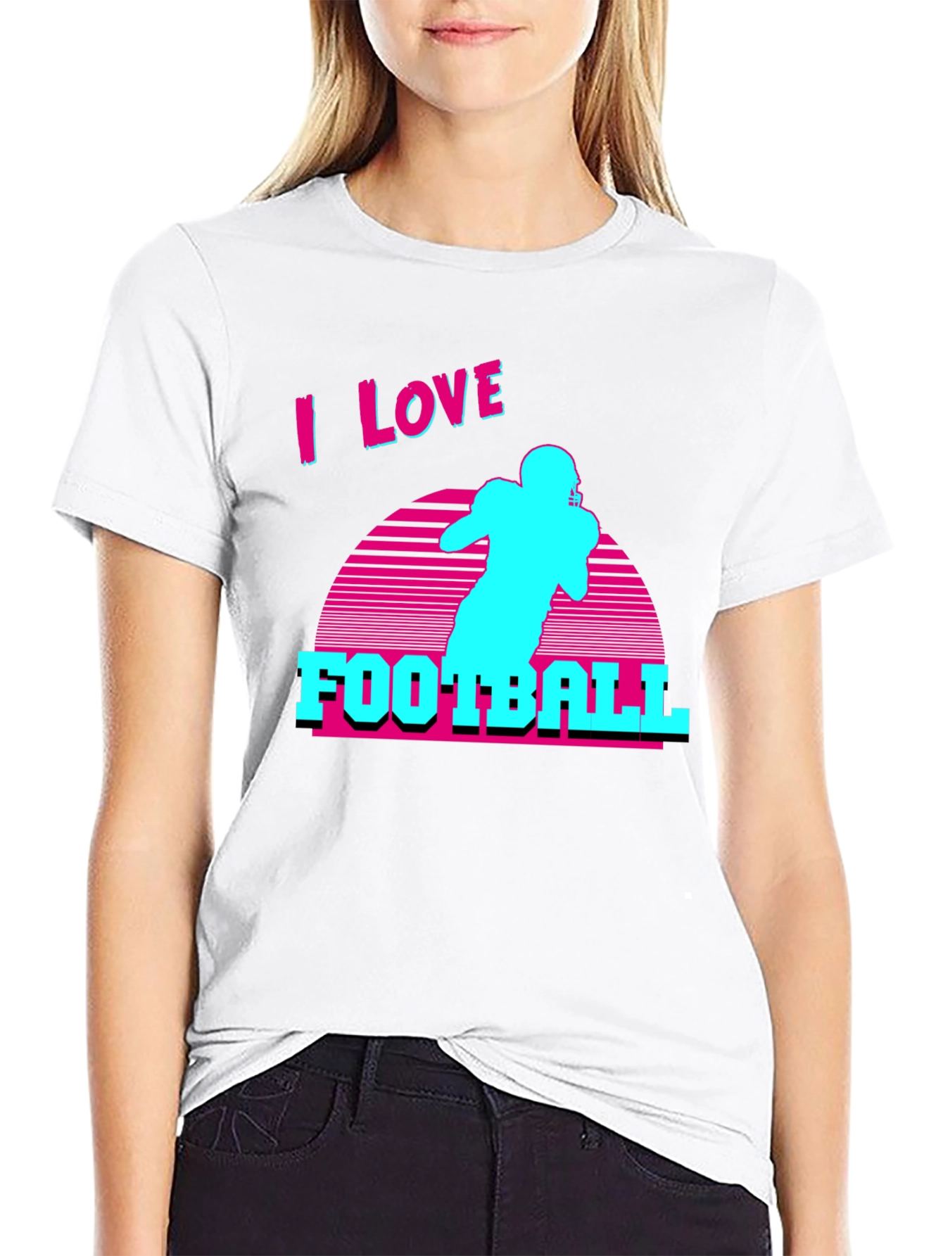 I Love Football Retro T-Shirt