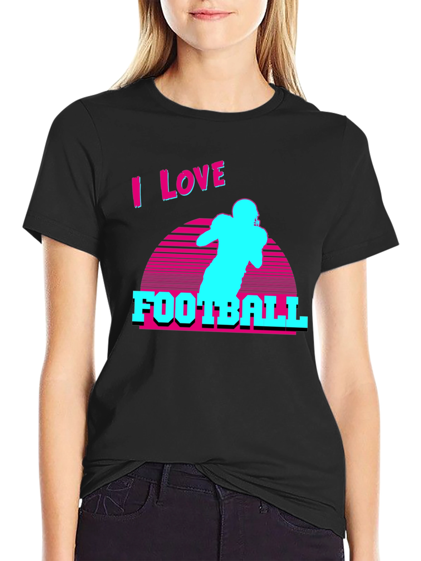 I Love Football Retro T-Shirt