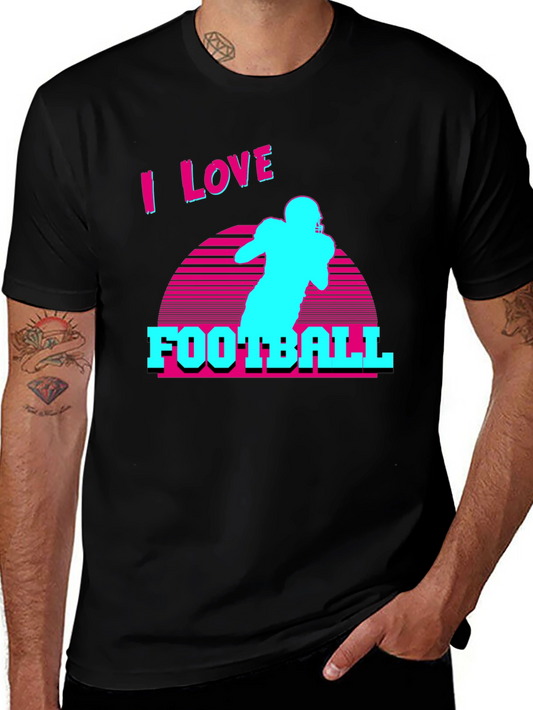 I Love Football Retro T-Shirt