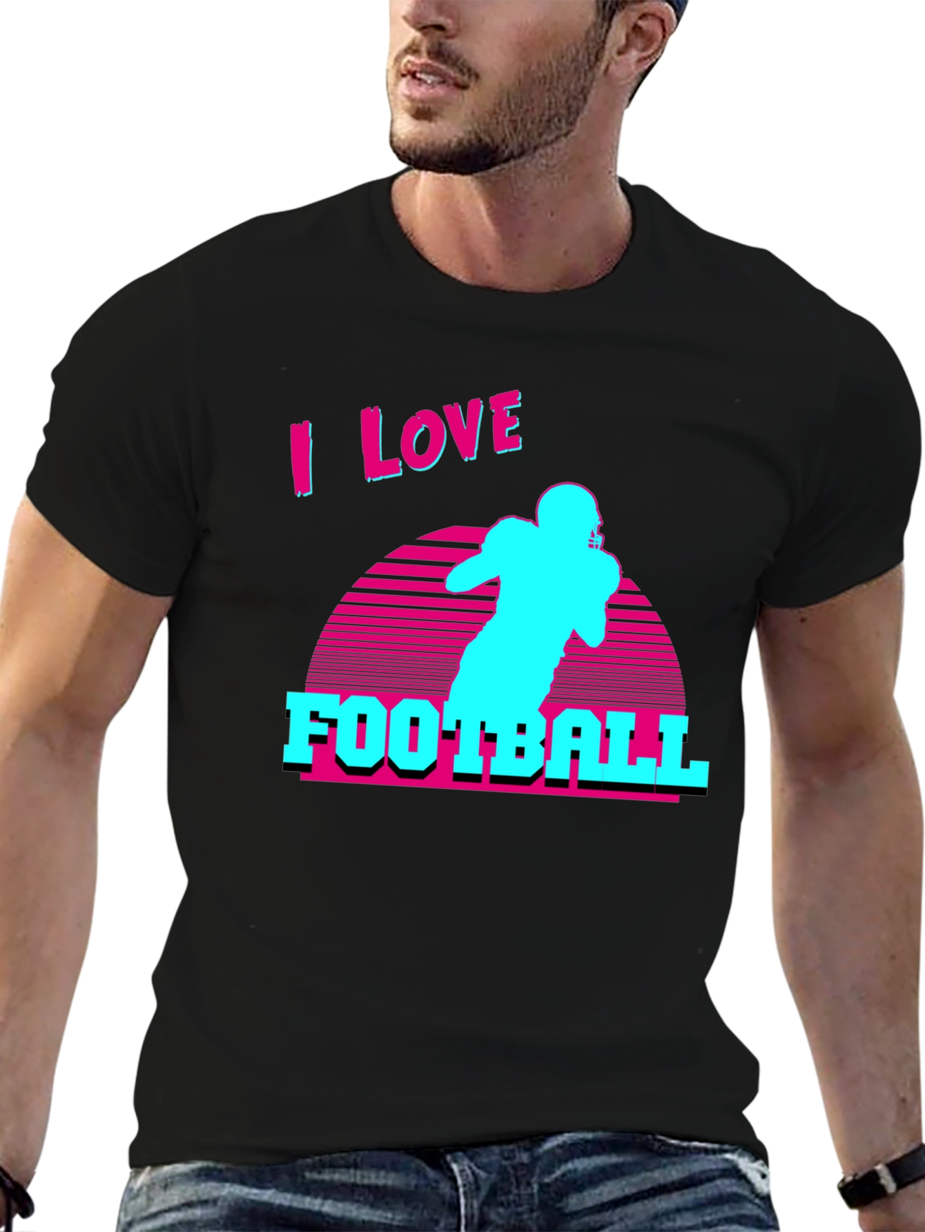 I Love Football Retro T-Shirt
