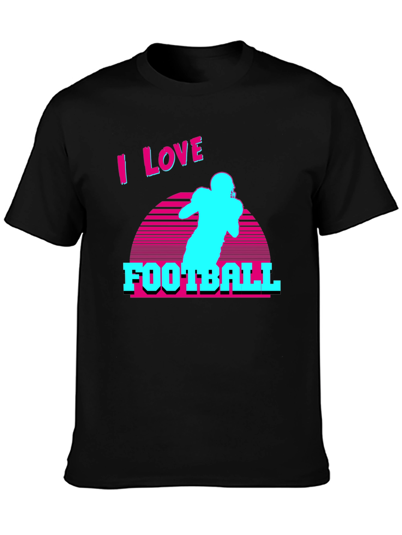 I Love Football Retro T-Shirt