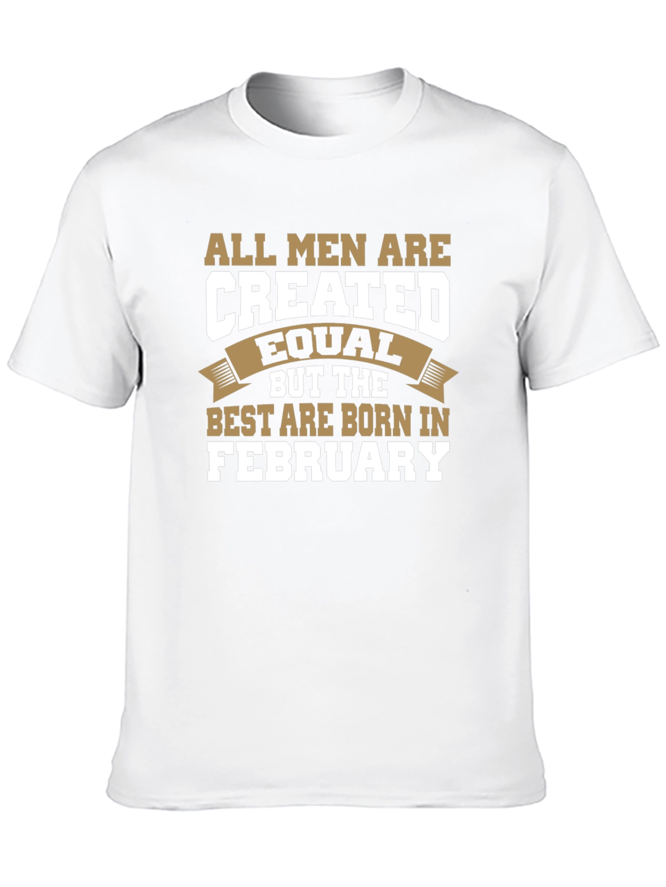 All Men Are Created Equal February Birthday T-Shirt
