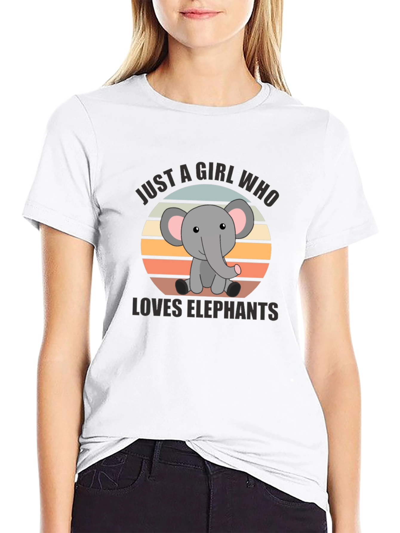 Elephant Lover T-Shirt - Cute Cartoon Design