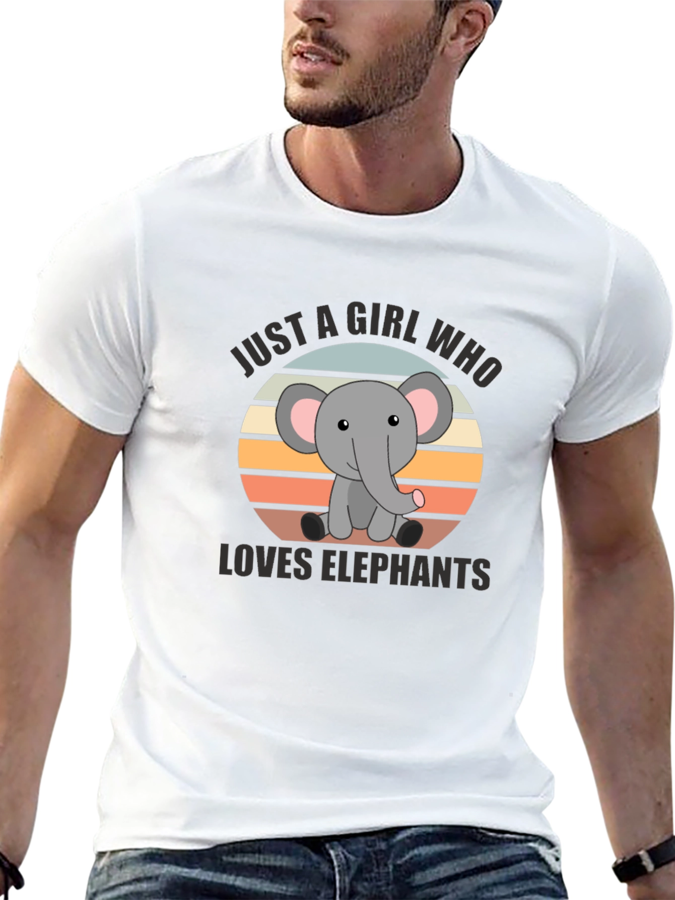Elephant Lover T-Shirt - Cute Cartoon Design