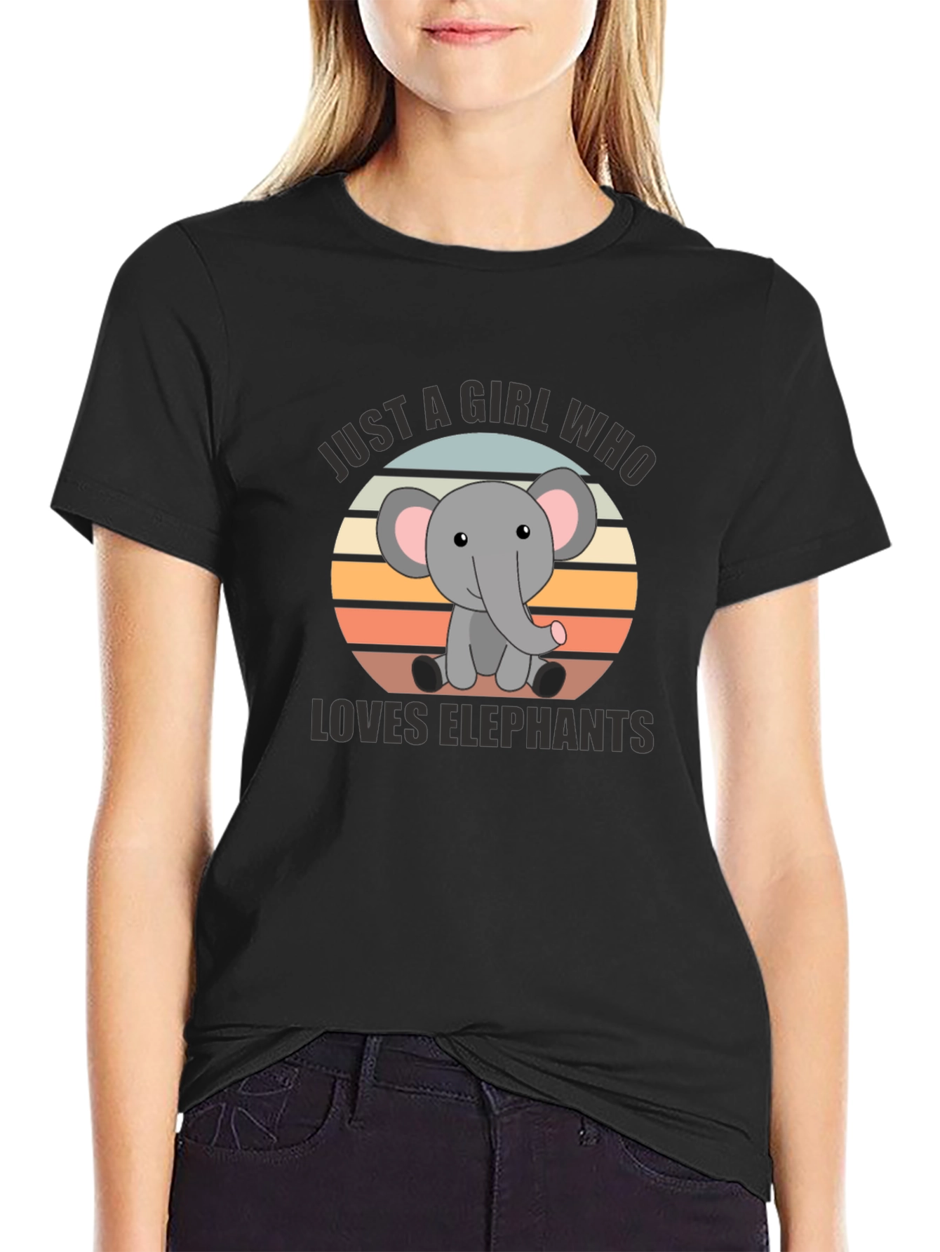 Elephant Lover T-Shirt - Cute Cartoon Design