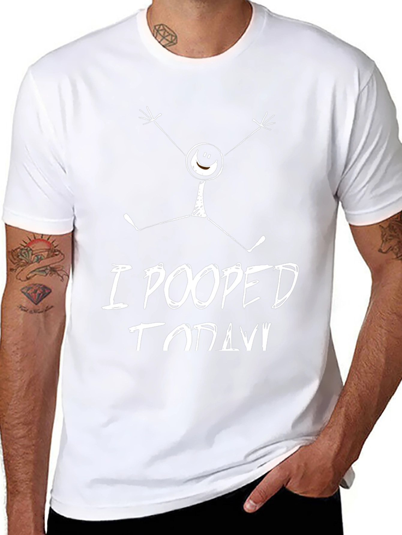 Funny I Pooped Today Graphic Novelty T-Shirt