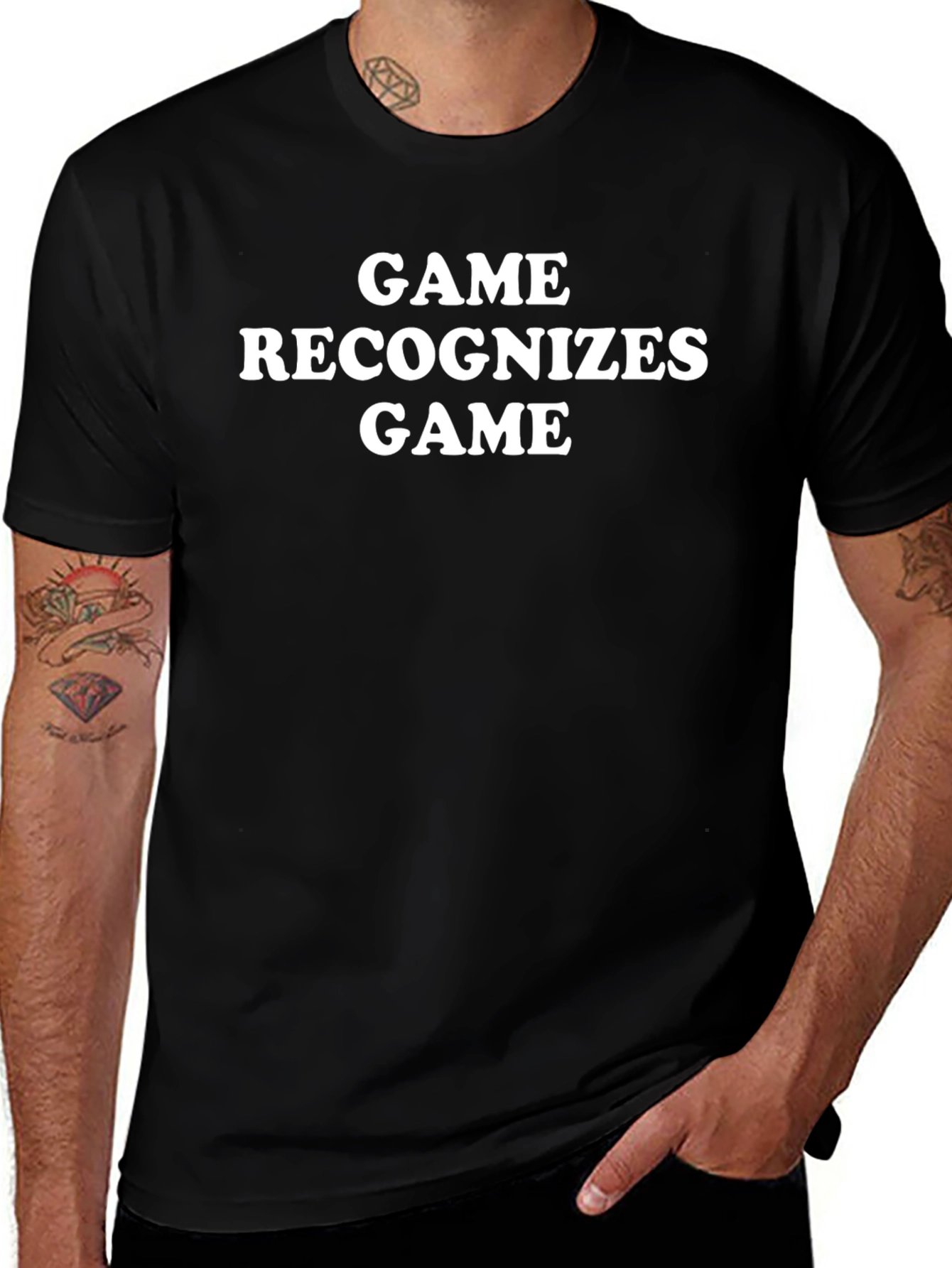 Game Recognizes Game Black T-Shirt