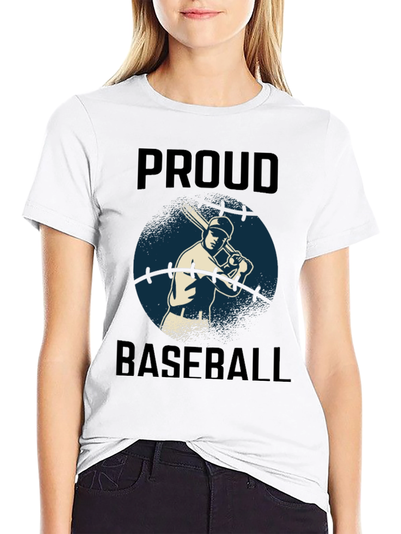 Proud Baseball Player Graphic Tee