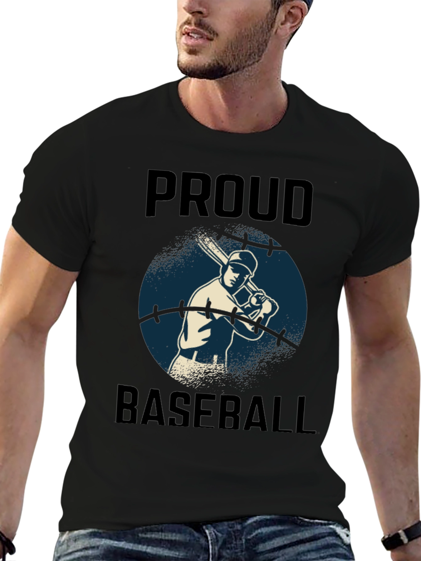 Proud Baseball Player Graphic Tee