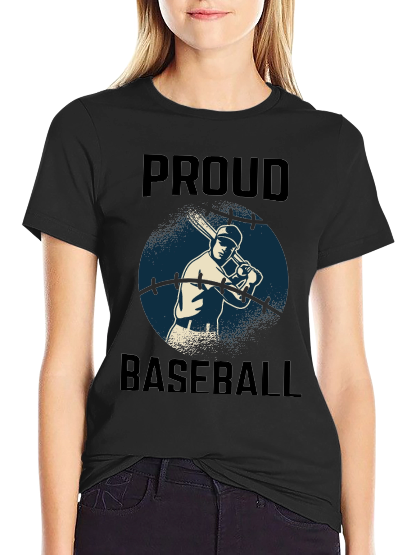 Proud Baseball Player Graphic Tee