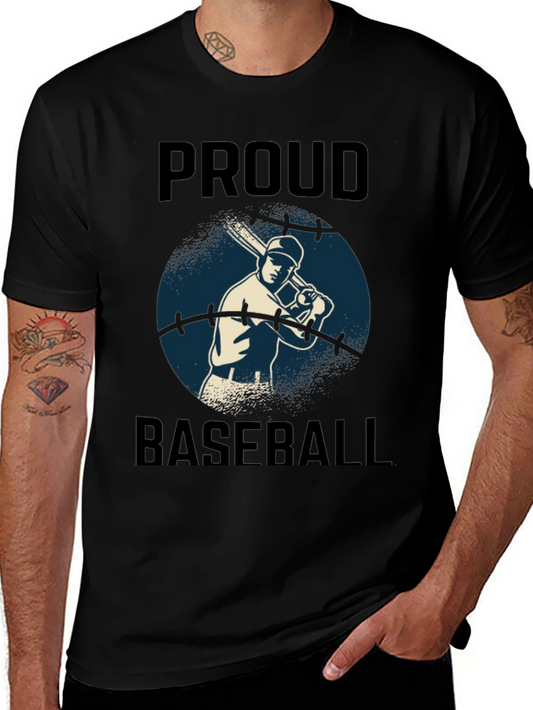 Proud Baseball Player Graphic Tee