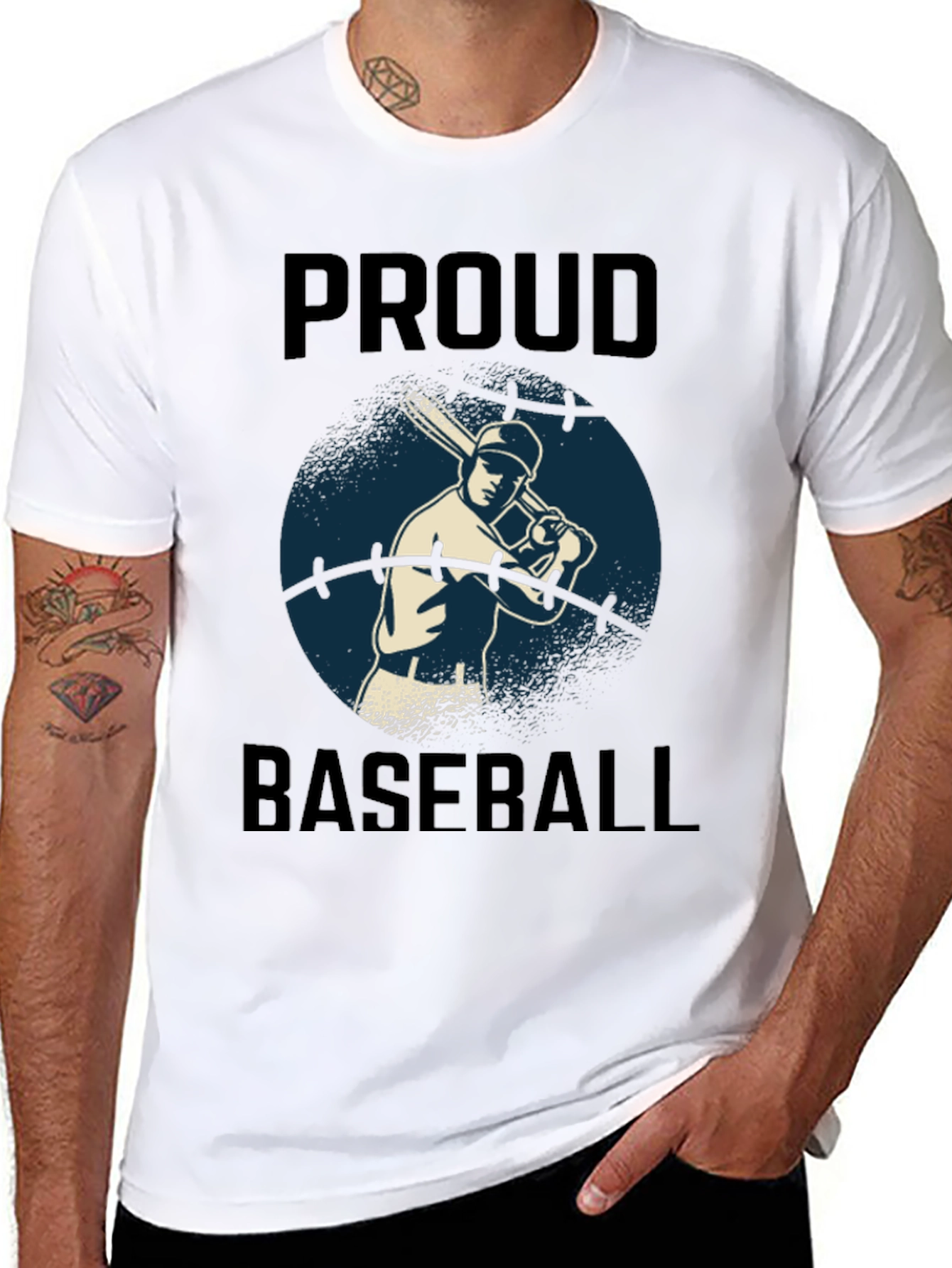 Proud Baseball Player Graphic Tee