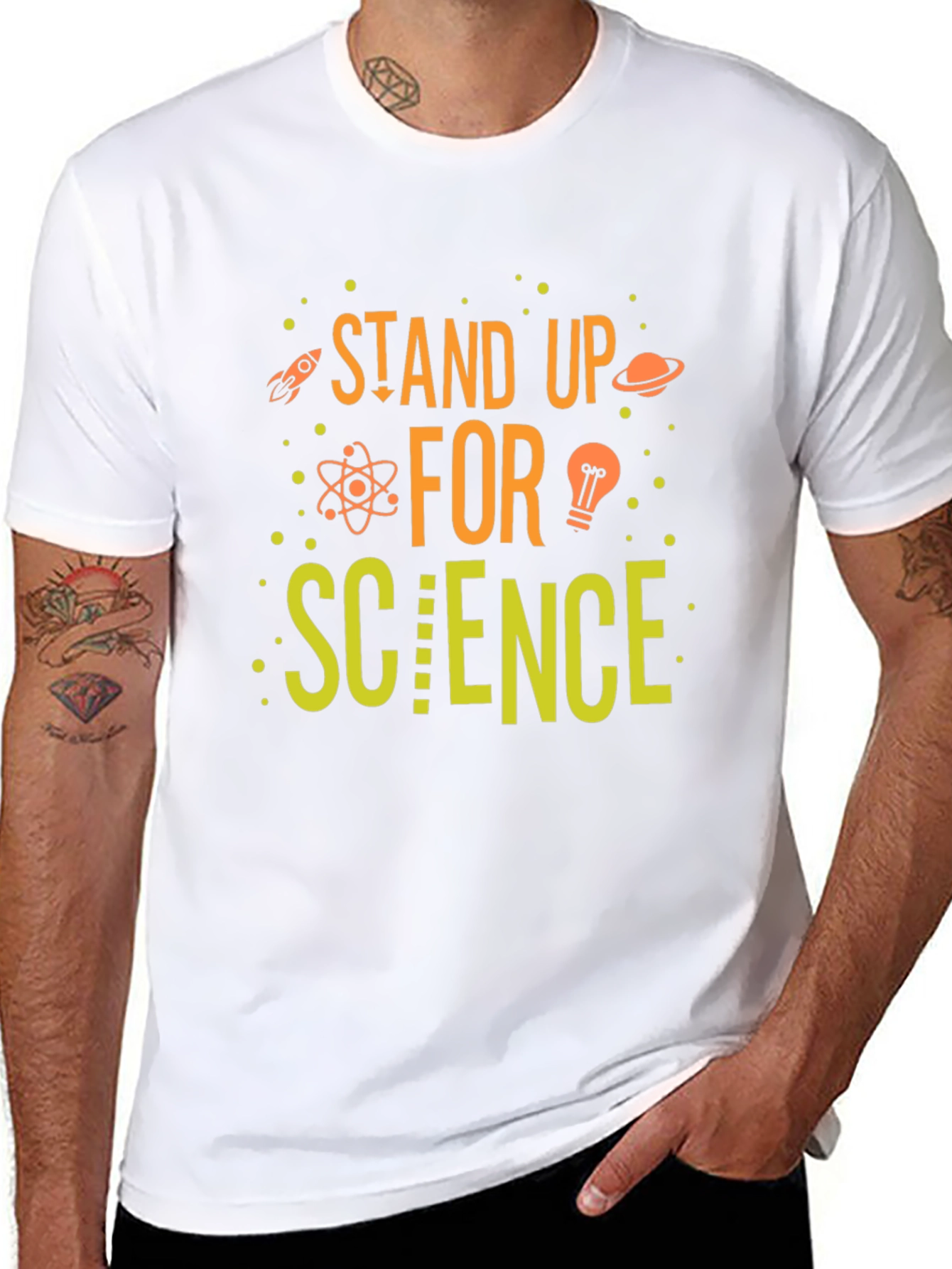 Stand Up For Science T-Shirt - Geeky Design