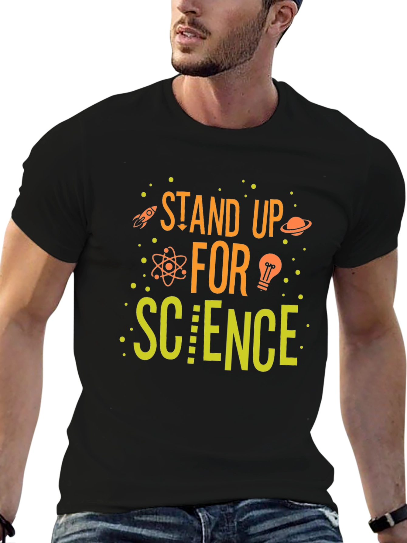 Stand Up For Science T-Shirt - Geeky Design