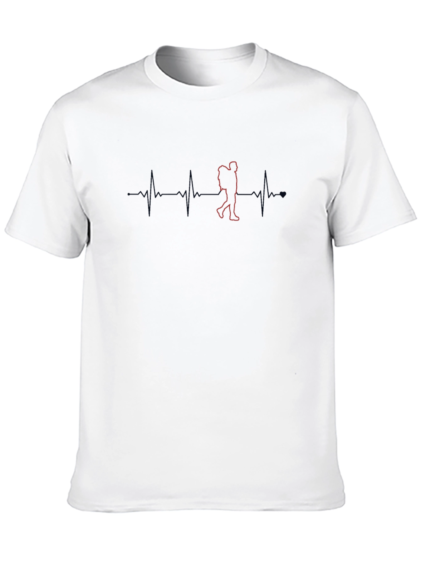 Hiking Heartbeat T-Shirt - Adventure Ready!