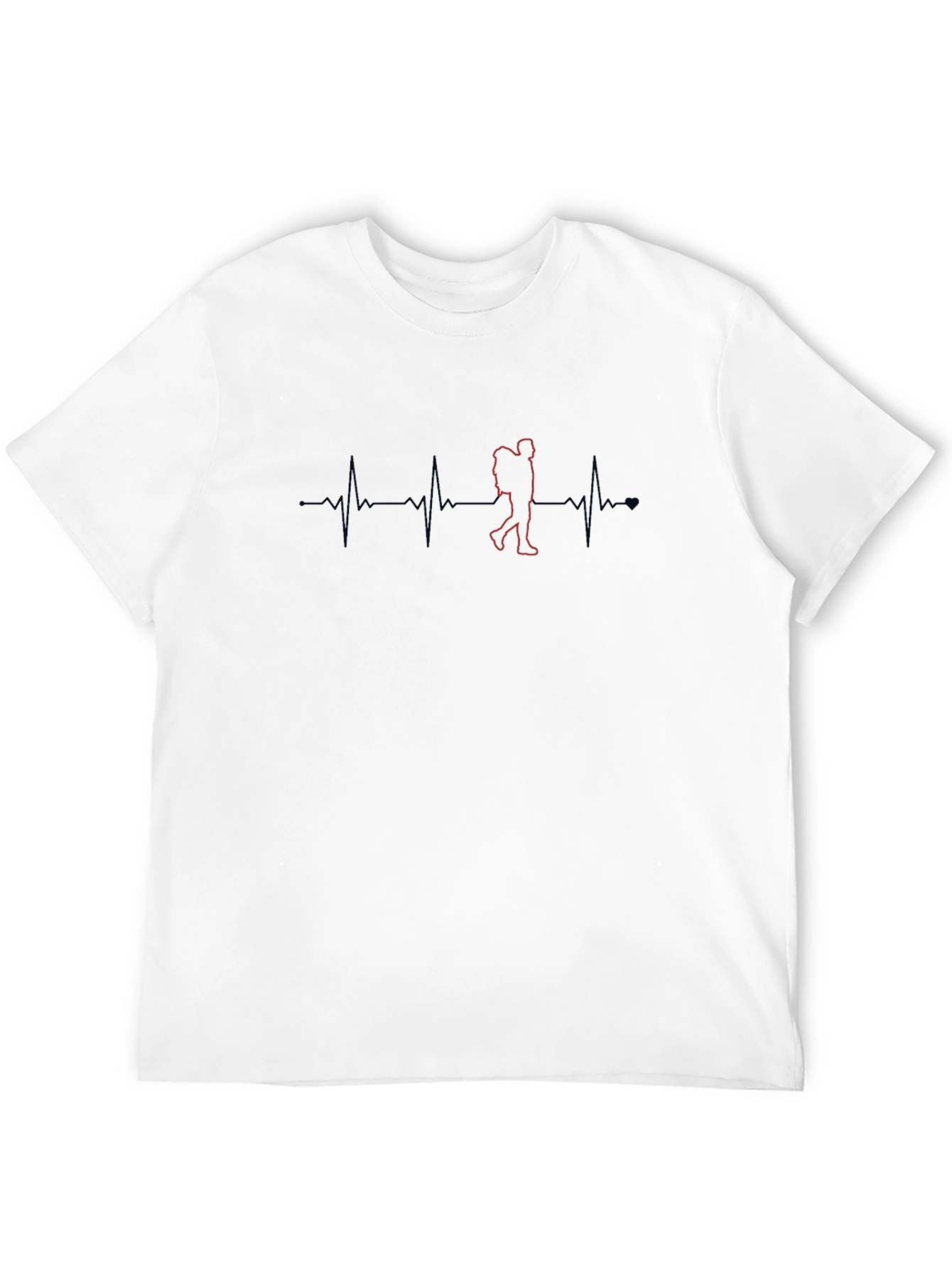 Hiking Heartbeat T-Shirt - Adventure Ready!