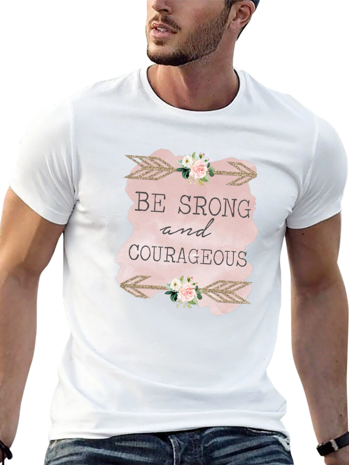 Be Strong & Courageous Graphic Tee - Unisex