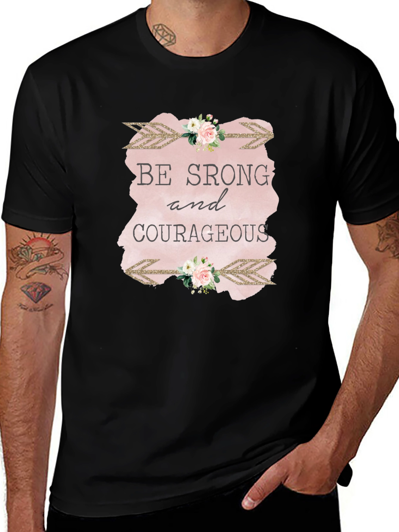 Be Strong & Courageous Graphic Tee - Unisex