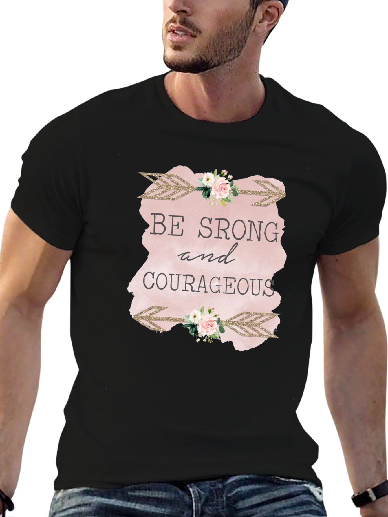 Be Strong & Courageous Graphic Tee - Unisex