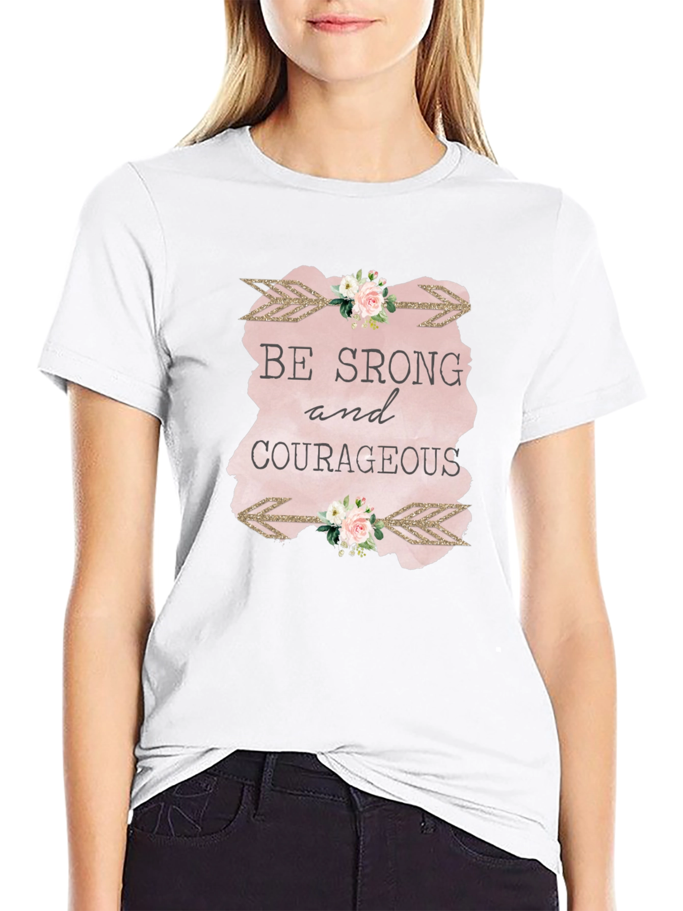 Be Strong & Courageous Graphic Tee - Unisex