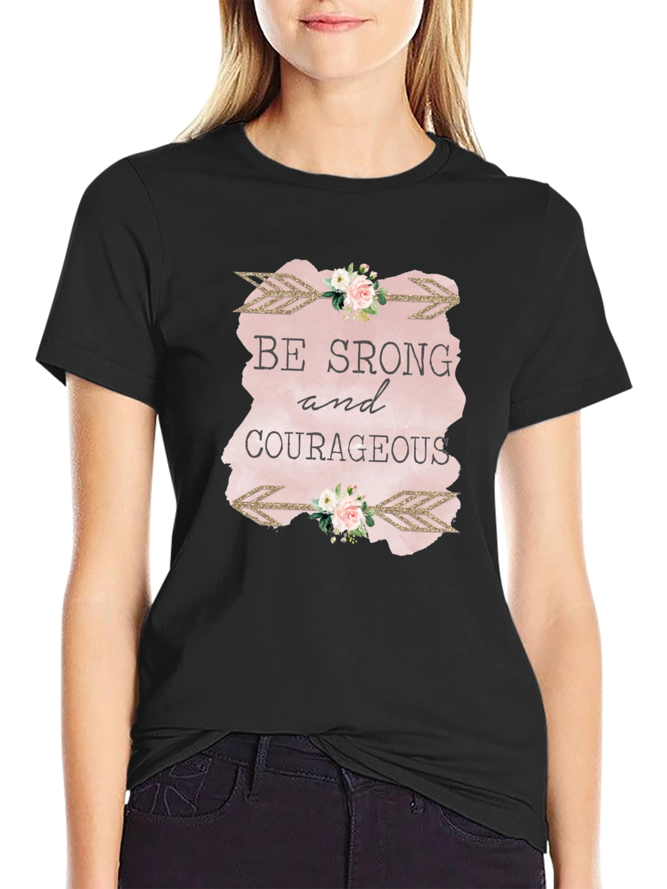 Be Strong & Courageous Graphic Tee - Unisex