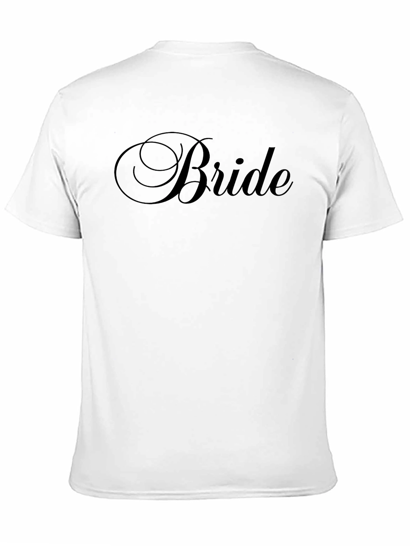 Bride Script Black T-Shirt - Wedding Apparel