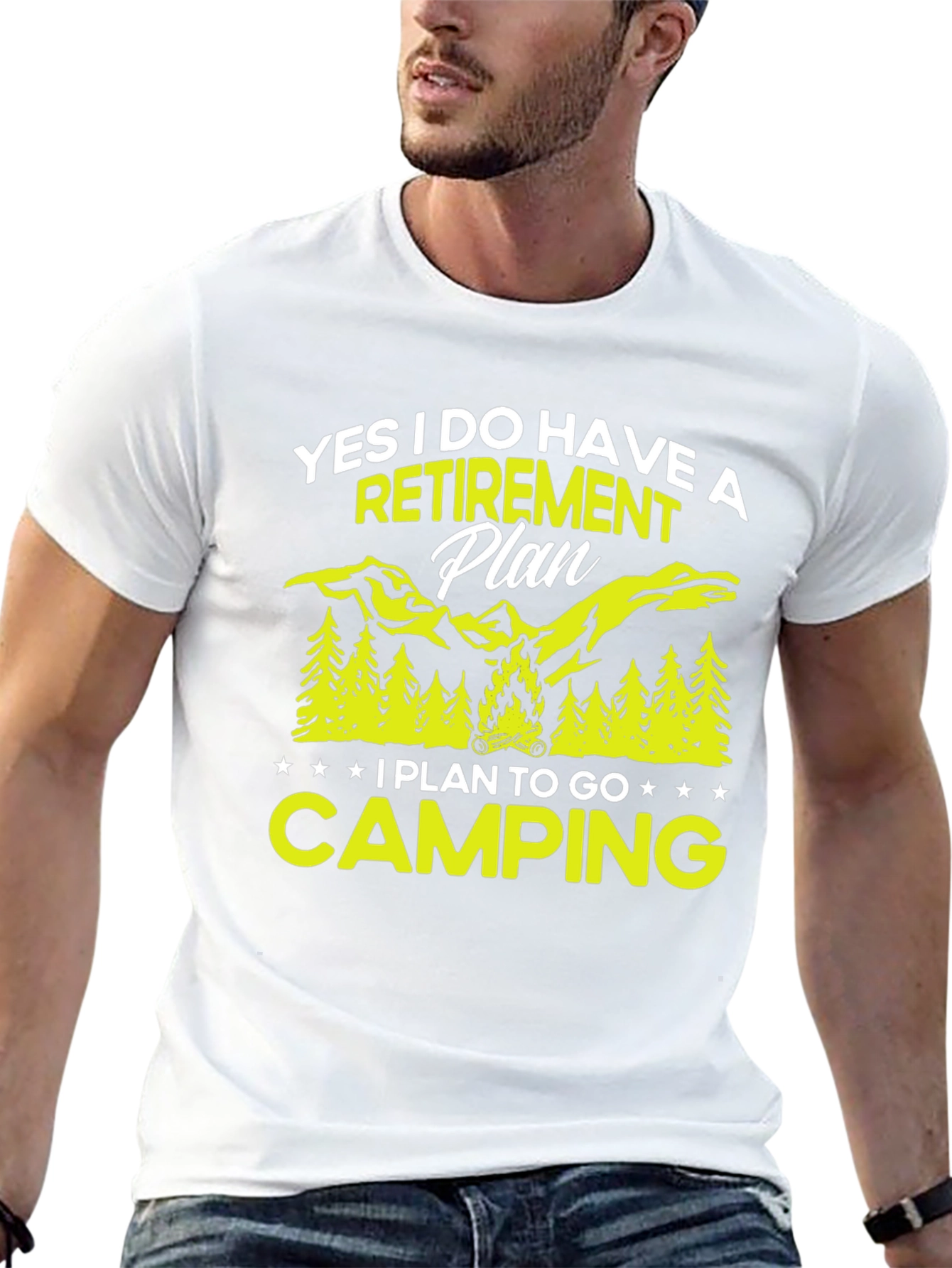 Retirement Plan Camping Graphic Tee